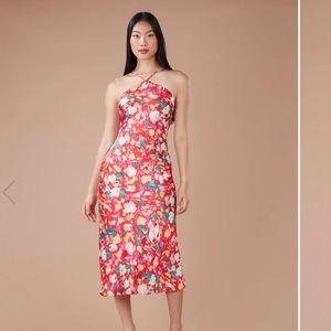 BCBGeneration Halter Neck Midi Maxi Dress Size XXS